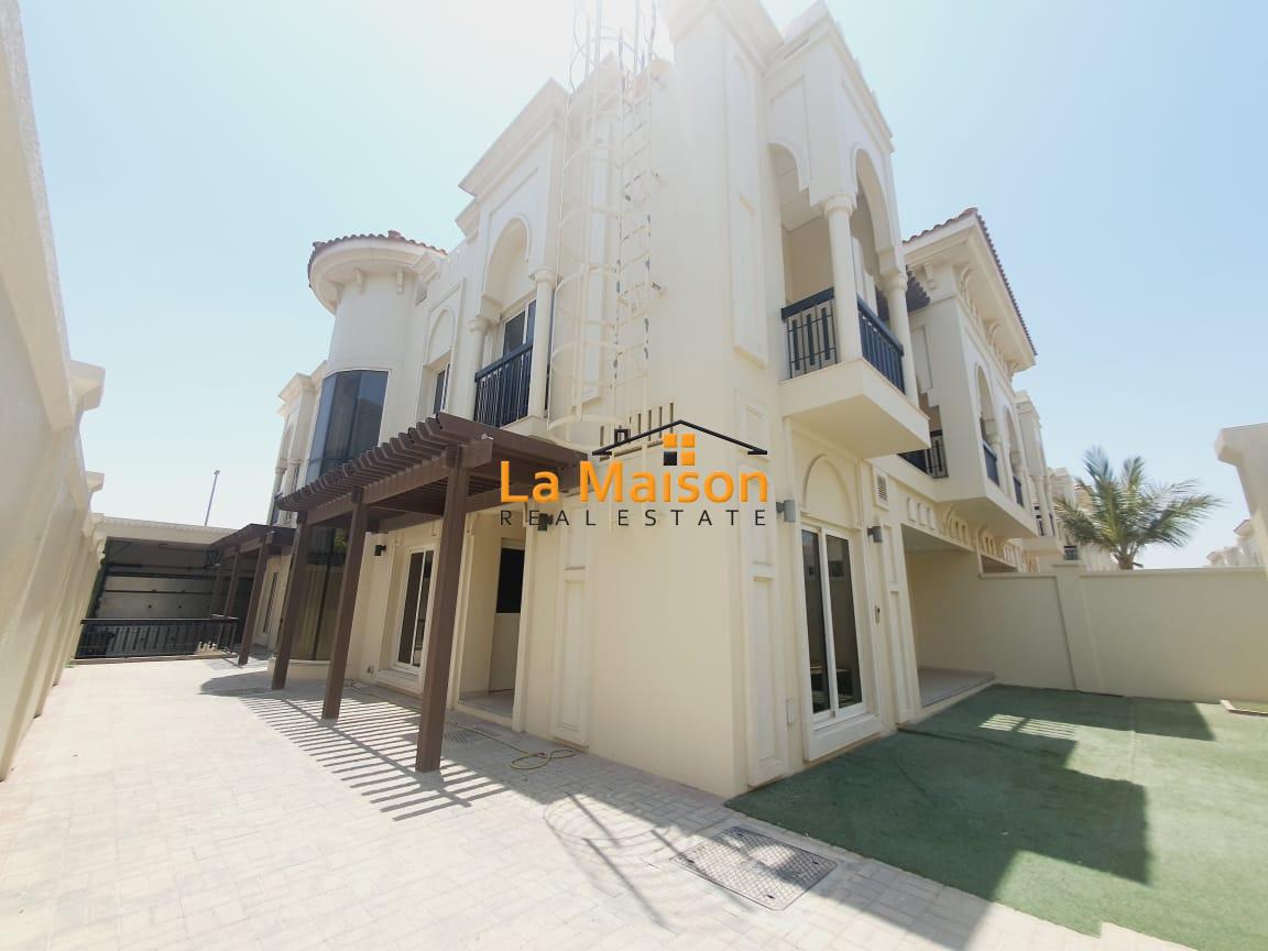 Modern Compound 5bhk with Private Garden with Shared Pool+Gym in umm suqaim 1  rent is  400k